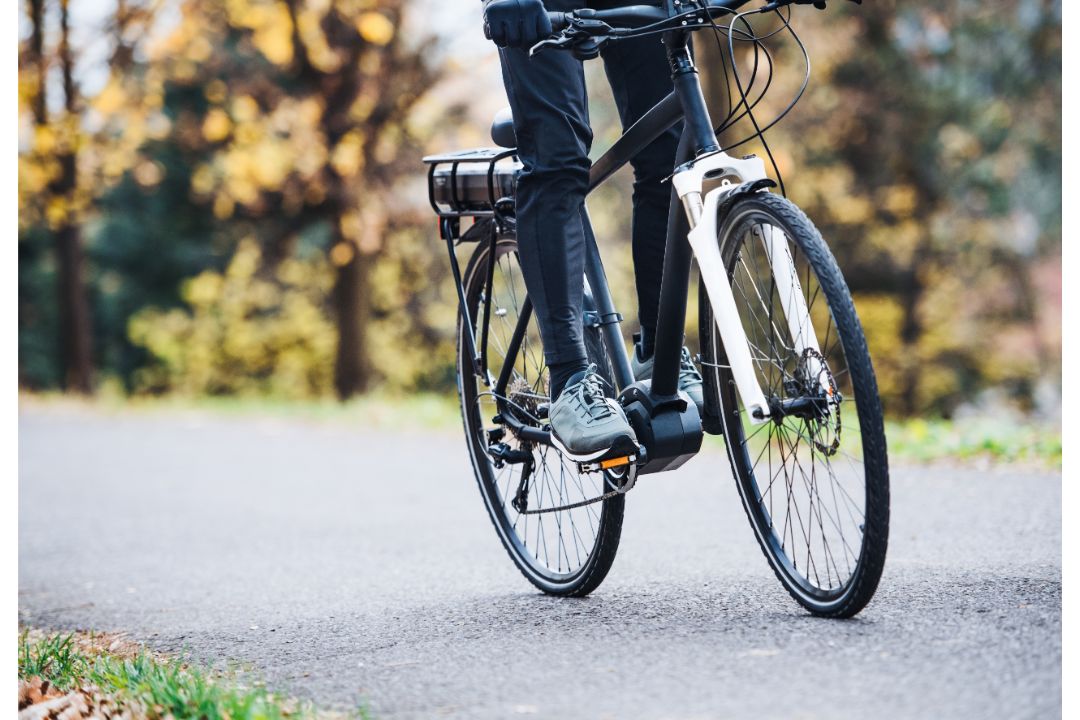 Riding an electric bike